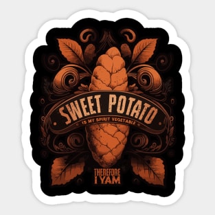 Sweet Potato is my Spirit Vegetable Sticker